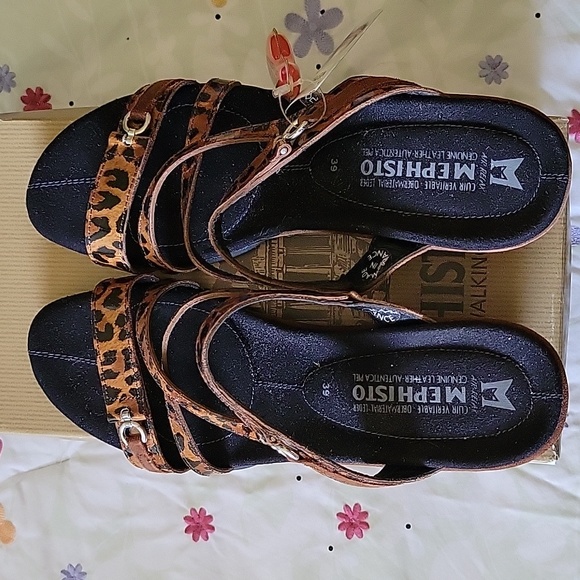 Mephisto Caterina Leopard Sandal - Picture 3 of 6